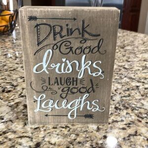 Wood farmhouse decor sign